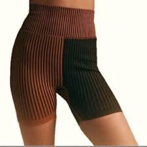 SOLD Free People Movement‎ Stripe Color-block Bike...Shorts XS/S